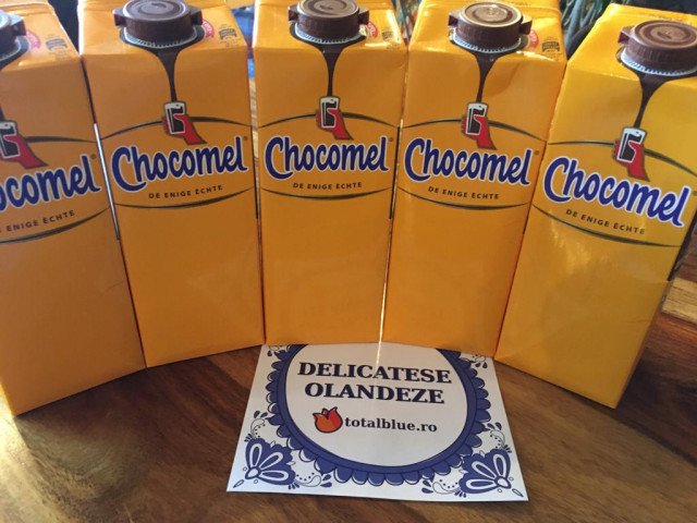 Produs olandez lapte cu ciocolata Chocomel Total Blue 0728.305.612