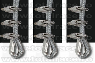 Bride-cleme de prindere cablu, din otel zincat, pentru cablu otel